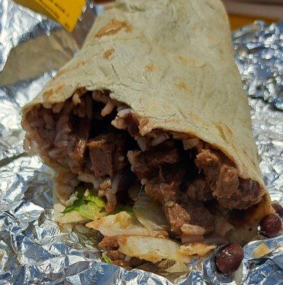 Steak burrito