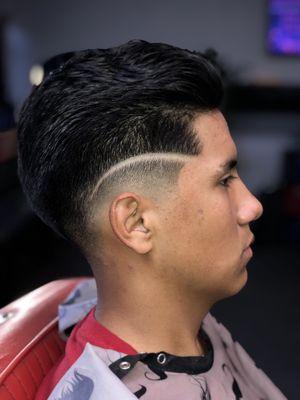 Low fade with design