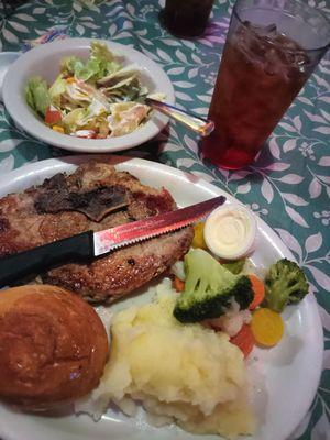 Pork chop plate