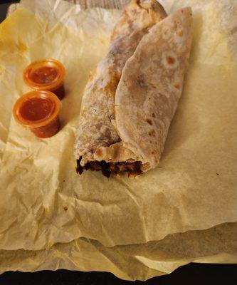 Adobada burrito ($9.27):  flavorful marinated and juicy pork, 8/10!  Decent size burrito.