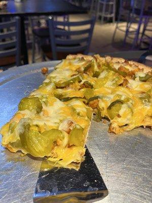 Nashville hot chicken pizza