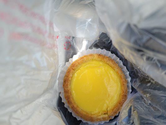 Egg Custard Tart.   To die for.  Warm and fresh from the oven!