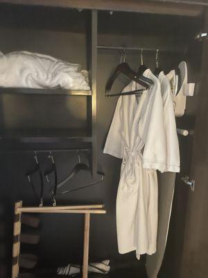 Robes in the closet for our use