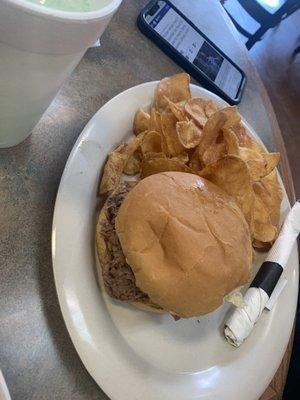 Chopped Brisket Sandwich with McKenzie's Chips