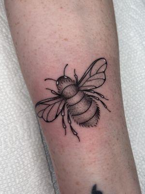 Black and Grey bee by Meg