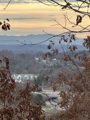 The look out point from the trails.