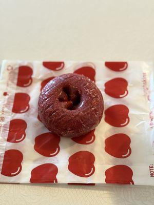 Red velvet donut