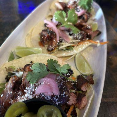 Rib tip tacos: these babies are filled with tender rib meat