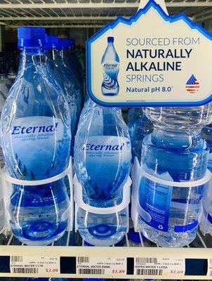 Eternal Water-Naturally Alain's, Natural Electrolytes, Natural pH Spring Water. Available Here at Russell's Convenience!