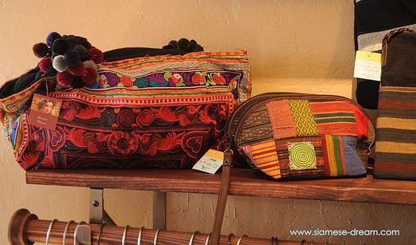 Fair trade shoulder bags from Thailand, India and Nepal.