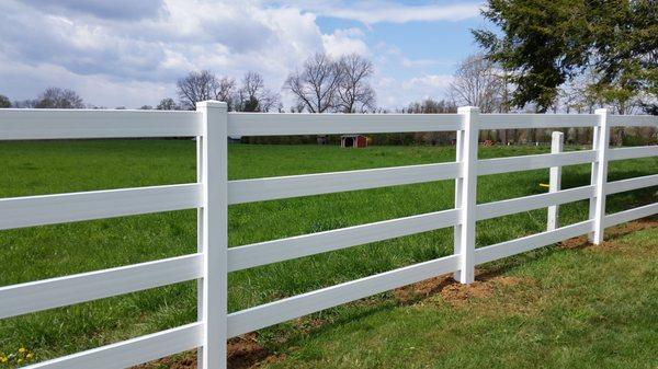 PVC Ranch Rail