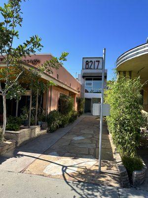 Office entrance view from Beverly Blvd.