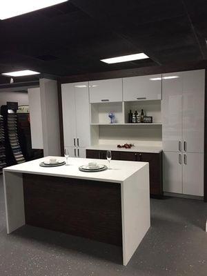 Great pantry and kitchen island.