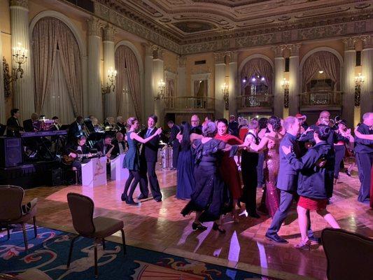 Social dancing with our students at Biltmore Hotel!