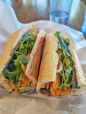 Grilled pork banh mi