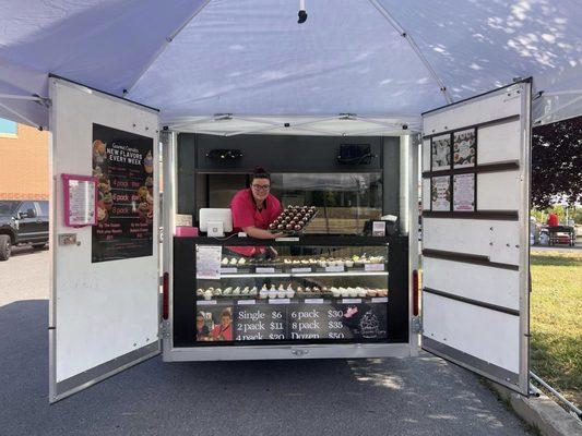 Book our Gourmet Cupcake Food Truck for parties, events, and even fundraisers!