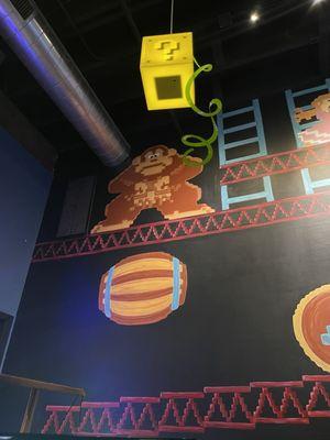 Donkey Kong mural! @ Gamers Arcade Bar.