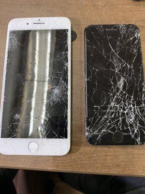 Two of last weeks iPhone screen replacements!  We are the best at what we do We take pride in our work!