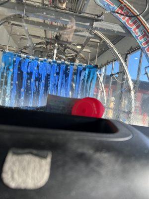 Inside car wash