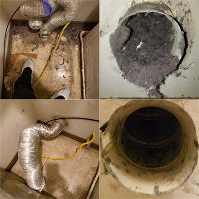 Dryer vent cleaning