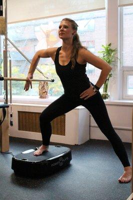 Pilates Power Plate vibrating platforms