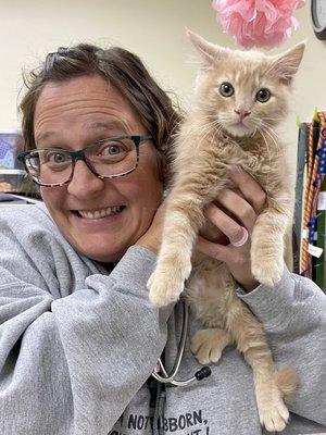 We had the best day with one of our kitten patients on National Kitten Day!