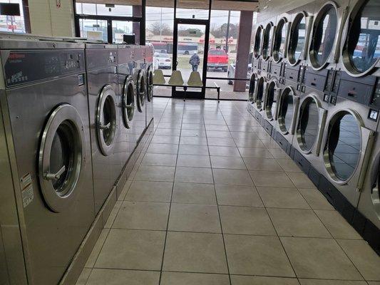 Large capacity washers and dryers