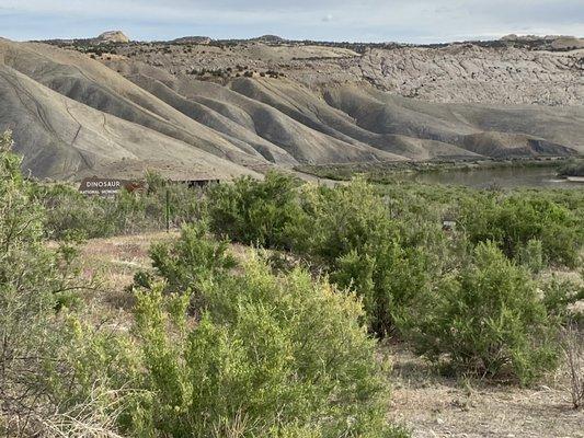 View of the Dinosaur National Monument