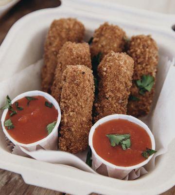 Did you say Vegan Mozzarella Sticks!!