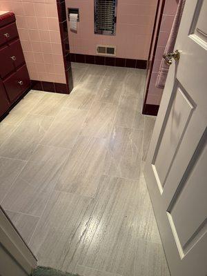 Tile flooring