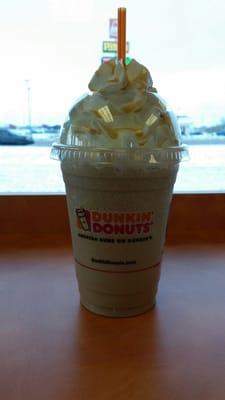 Frozen Carmel coollatta with whip cream