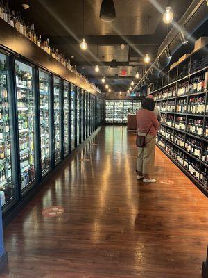 Literally wall to wall selection of beers