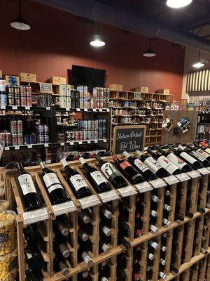 Wine cellar, beer selection