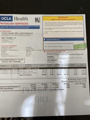 Reported to Insurance company 819. For a shingles shot  With a covered provider She charged 400