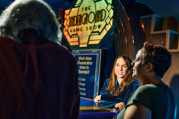 Put your noggin to the test with unique trivia questions developed just for The Underground Game Show here in Orlando.