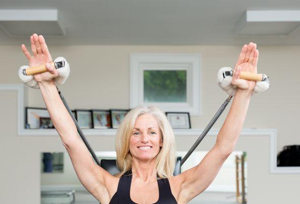 Arm circles and posture work on the Baby Chait