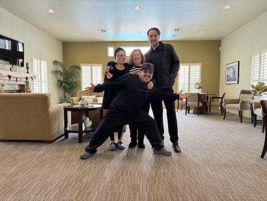 "Capturing Hospitality: Michael and Chris, the Heart of Escondido RV Resort, Featured in Lobby Photo"