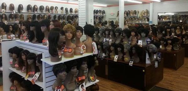 We offer a large variety of wigs!