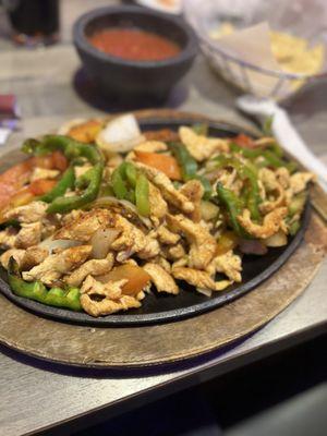 Chicken fajitas