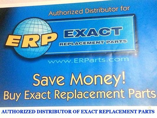 We are LARGEST distributor of EXACT REPLACEMENT PARTS in the Northeast!!