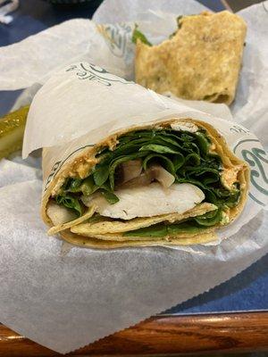 Feisty chicken wrap