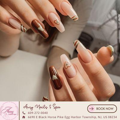 Book your appointment at    and let the beauty unfold on your fingertips.