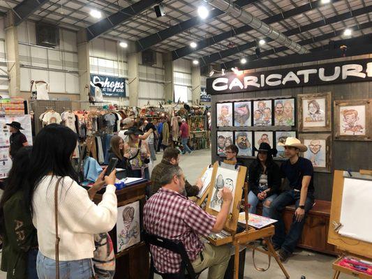 Caricature Artists of the San Antonio Stock Show & Rodeo and area Festival Artists