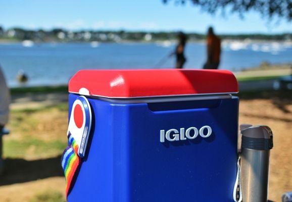 We brought our own drinks in our handy Igloo cooler since the shack only offers fountain drinks