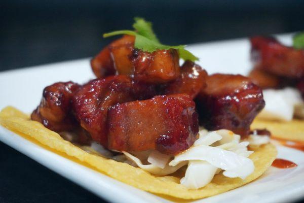 Our Famous Pork Belly Street Tacos