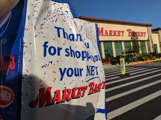 Free reusable bag at checkout. Limited time offer