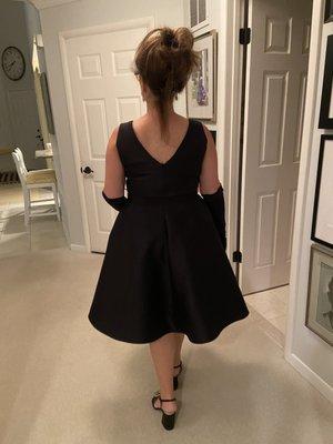 Back of dress...