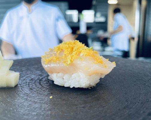 Scallop and bottarga