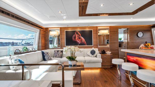 Luxury interior on one of our amazing yachts for rent.