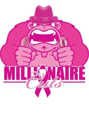 Here at Millionaire Cuts we support breast cancer.